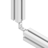 41-210-0 MODULAR SOLUTIONS ALUMINUM HINGE<br>MITER CONNECTOR - ELBOW  MITER NO DRILLING